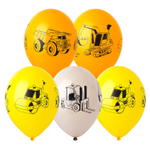 Шар латексный 35см Тяжелая техника (Ассорти)