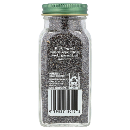 Simply Organic, Мак, 96 г (3,38 унции)