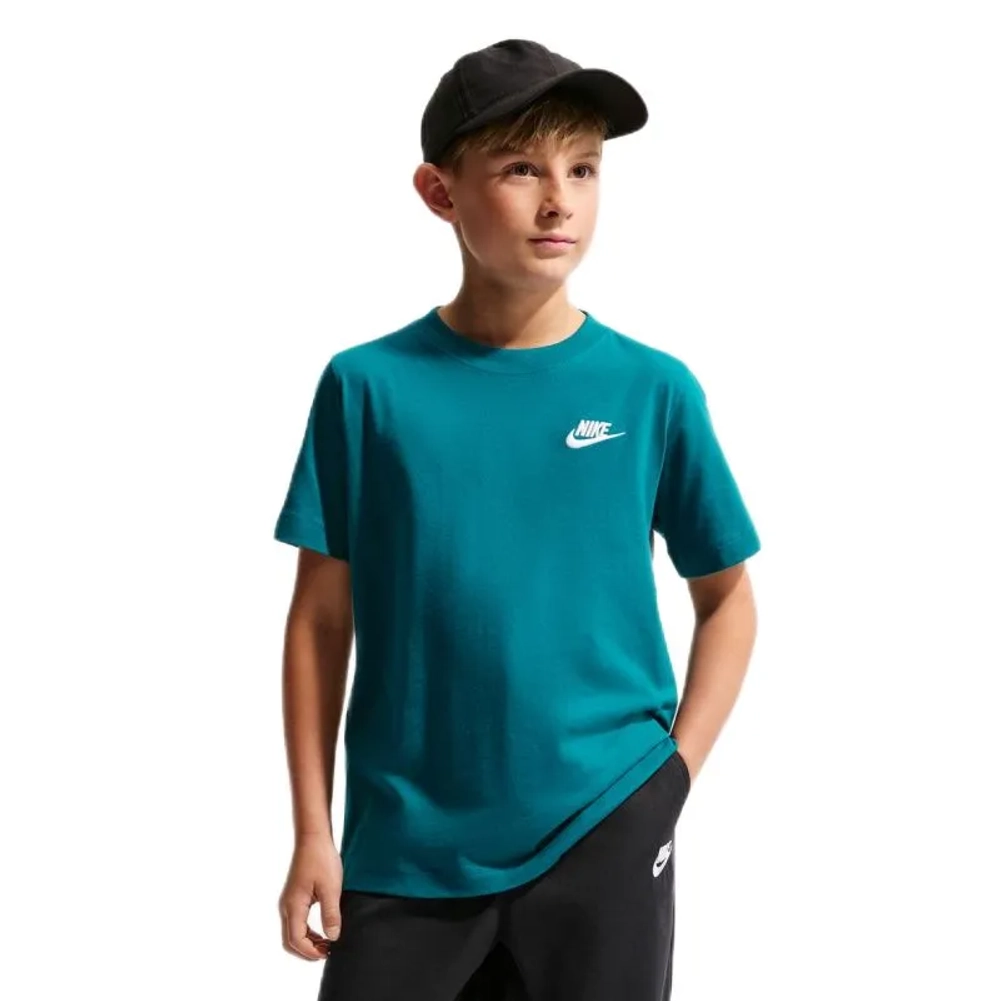 Детская теннисная футболка Nike Kids Sportswear - bright spruce