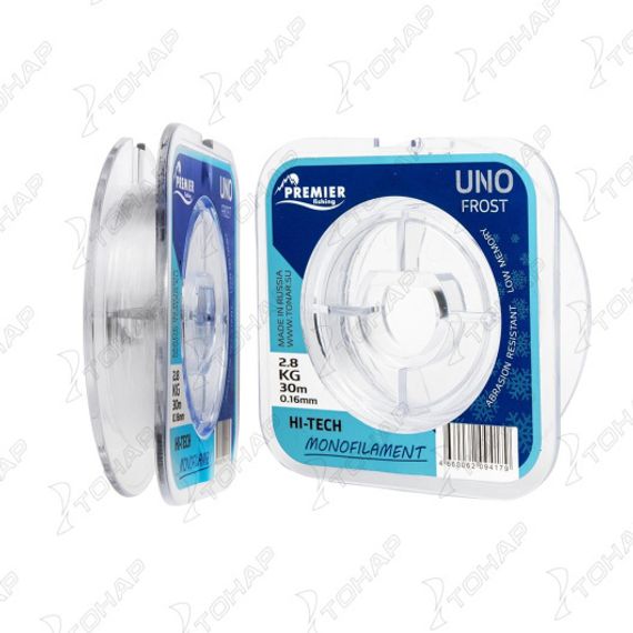 Леска UNO FROST 0,16mm/30m Clear Nylon PREMIER fishing (PR-UF-T-016-30)