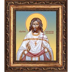 Константин Широкинский священномученик пресвитер. Икона на холсте.