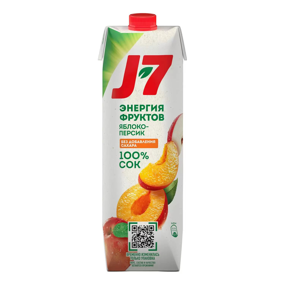 J7 Сок Яблоко-Персик 0,97л