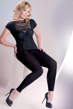 163 Microfibre Leggings Plus Size Nero