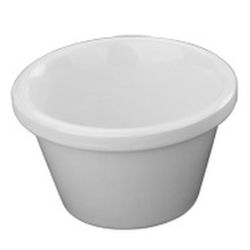 Соусник 50 мл d 5,9 см h3,6 см круглый пластик белый P.L. Proff Cuisine