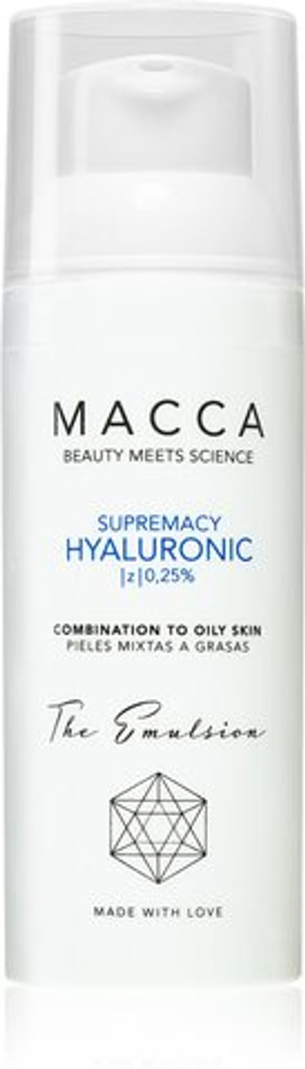 Macca Supremacy Hyaluronic - увлажняющая эмульсия с гиалуроновой кислотой /   50  ml  / GTIN 8435202410142