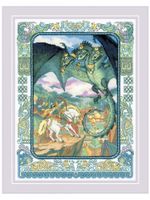 Набор для вышивания нитками Риолис, Змей Горыныч 30х40 см, РИОЛИС.2166