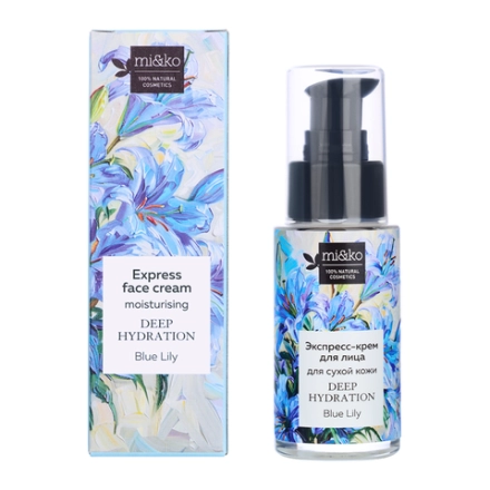Крем-экспресс для лица для сухой кожи / Deep Hydration Blue Lily 30 мл