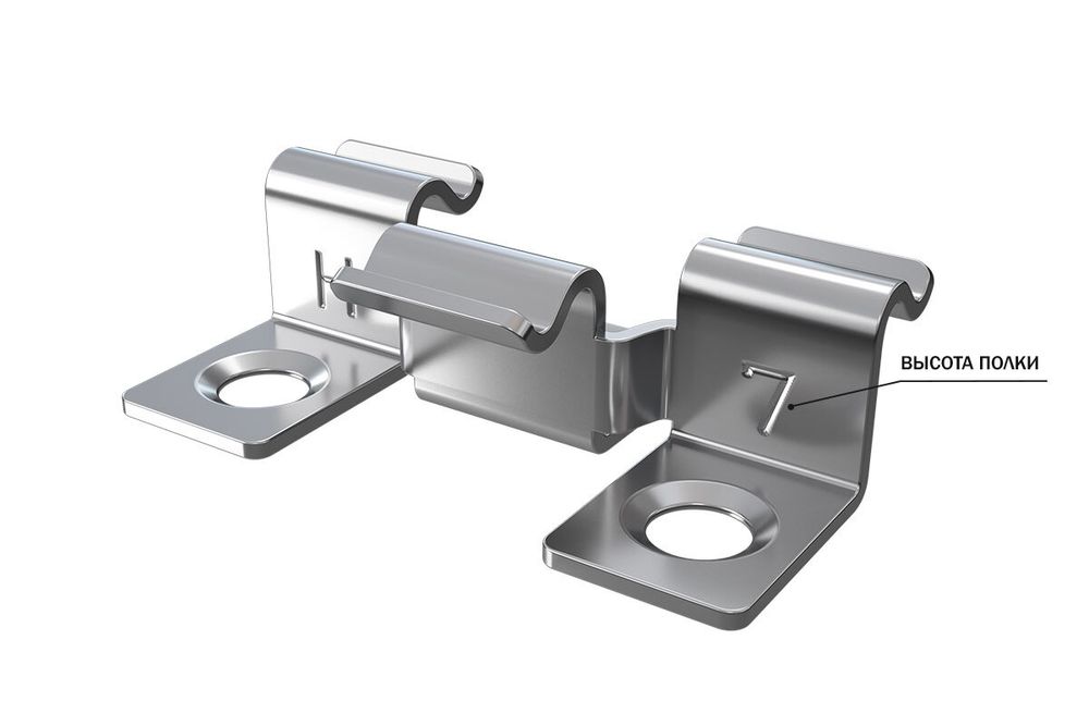 Клипса HILST Premium 3D (металл), 7мм (упак. 100шт)