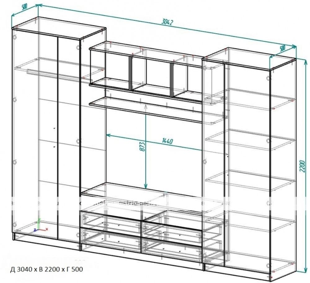 Палермо 9 Гостиная (ЦКР.ПЛР.09)