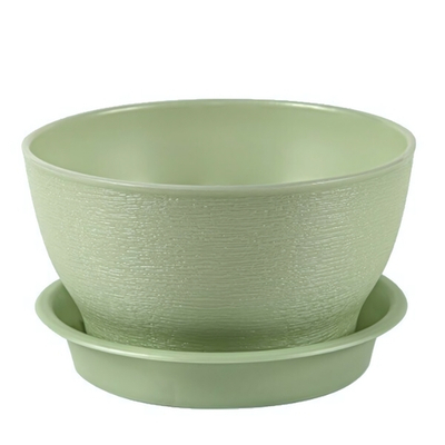 Кашпо "Фиалочка" с поддоном 0,5л (светло-зеленый)