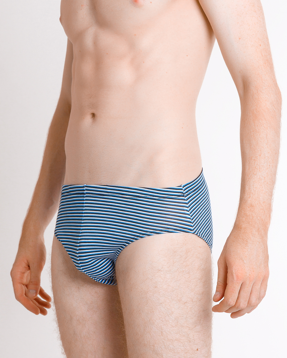 411120 Трусы мужские мелкая полоска (82-92)