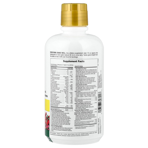 NaturesPlus, Source of Life Gold®, жидкое средство с тропическими фруктами, 900 мл (30 жидк. унций)