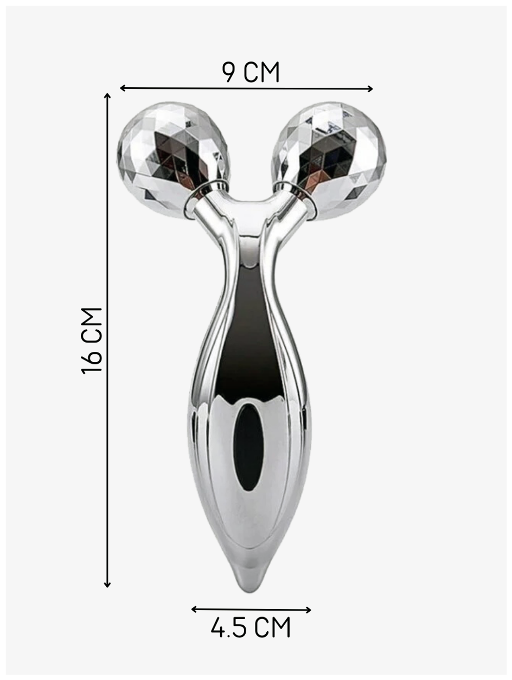 Массажер для лица роликовый, 3D массажер, роликовый для лица и тела, XC-206