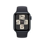 Часы Apple Watch SE (2023), ремешок черного цвета