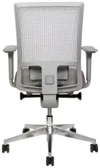 Кресло офисное Vector серный пластик серая ткань серая сетка