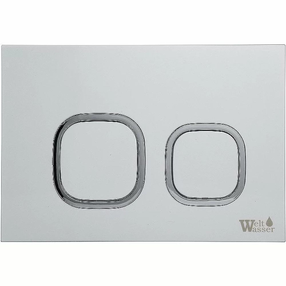 Унитаз подвесной WeltWasser AMBERG 497 ST + NESENBACH 004 GL-WT + AMBERG RD-WT белый глянцевый, безободковый, с крышкой микролифт, с инсталляцией и белой кнопкой