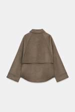 Шерстяной пиджак с застежкой-молнией из коллекции ZW - ZARA - ЗАРА