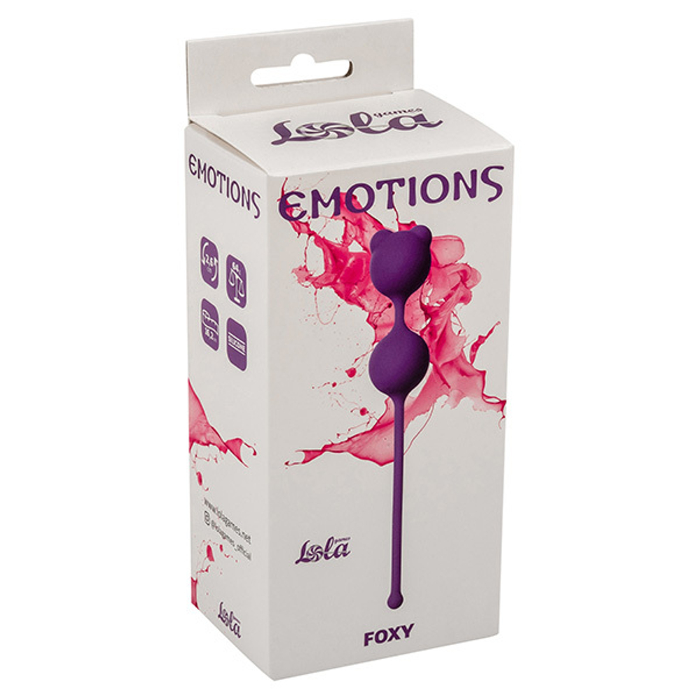 Фиолетовые вагинальные шарики 2,6см Lola Games Emotions Foxy Purple 4001-01Lola