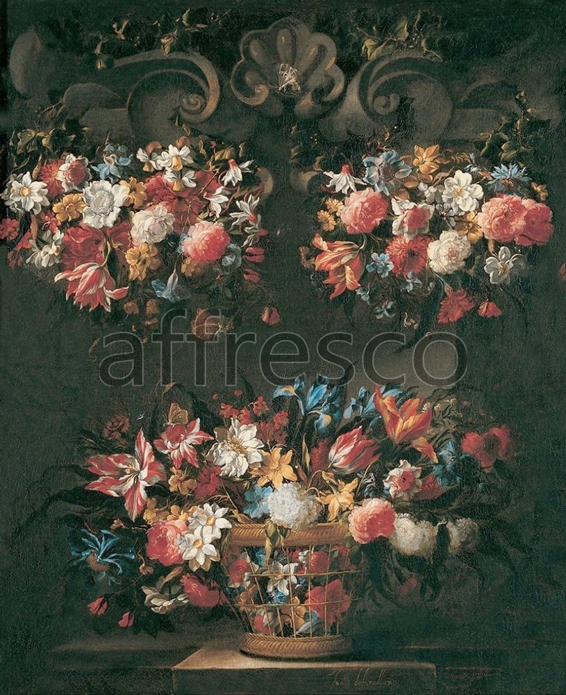 Фреска Juan de Arellano, Still Life with Flowers