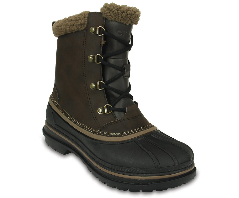 Ботинки Crocs Men’s AllCast II Boot Коричневые