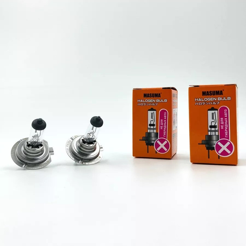 Лампа H7 галогеновая белый свет 2шт Masuma