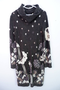 Платье Lavand с милым принтом, маркировка S, визуально на 44 размер