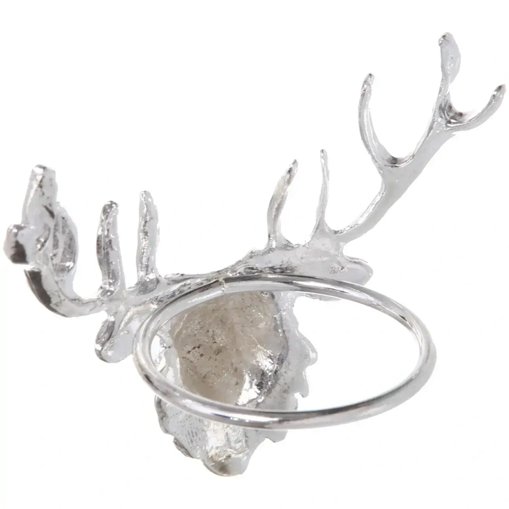 Набор колец для салфеток 6шт «Олень» 7*6см, серебро