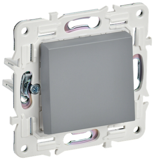 SKANDY Выключатель 1-клавишный 10А SK-V01Gr серый IEK