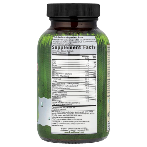 Irwin Naturals, Brain Awake Red®, 60 желатиновых капсул