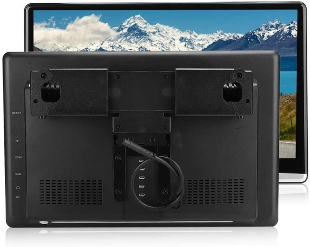 Монитор на подголовник - ERGO ER1250BL с сенсорным экраном 12.5” (IPS 1920х1080, Android, 8+128Gb, +out) черный