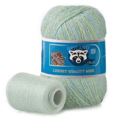 Пряжа "Норка" длинноворсовая, Пух норки-90% Полиамид-10%