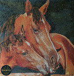 Декоративный гобеленовый чехол для интерьерной подушки Забота 38*38