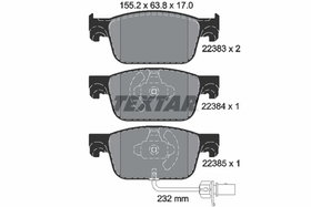 TEXTAR - 2238301-TET - Brake Pad Set, disc brake