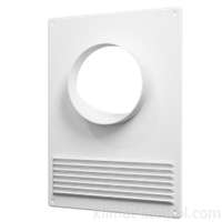 Площадка торцевая пластиковая с решеткой 100 180х250 фланец D100 100ПТПР ERA new