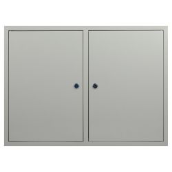 Корпус металлический навесной ЭРА ЩРН-90 2-х дверный (500х680х120) IP31 УХЛЗ серый