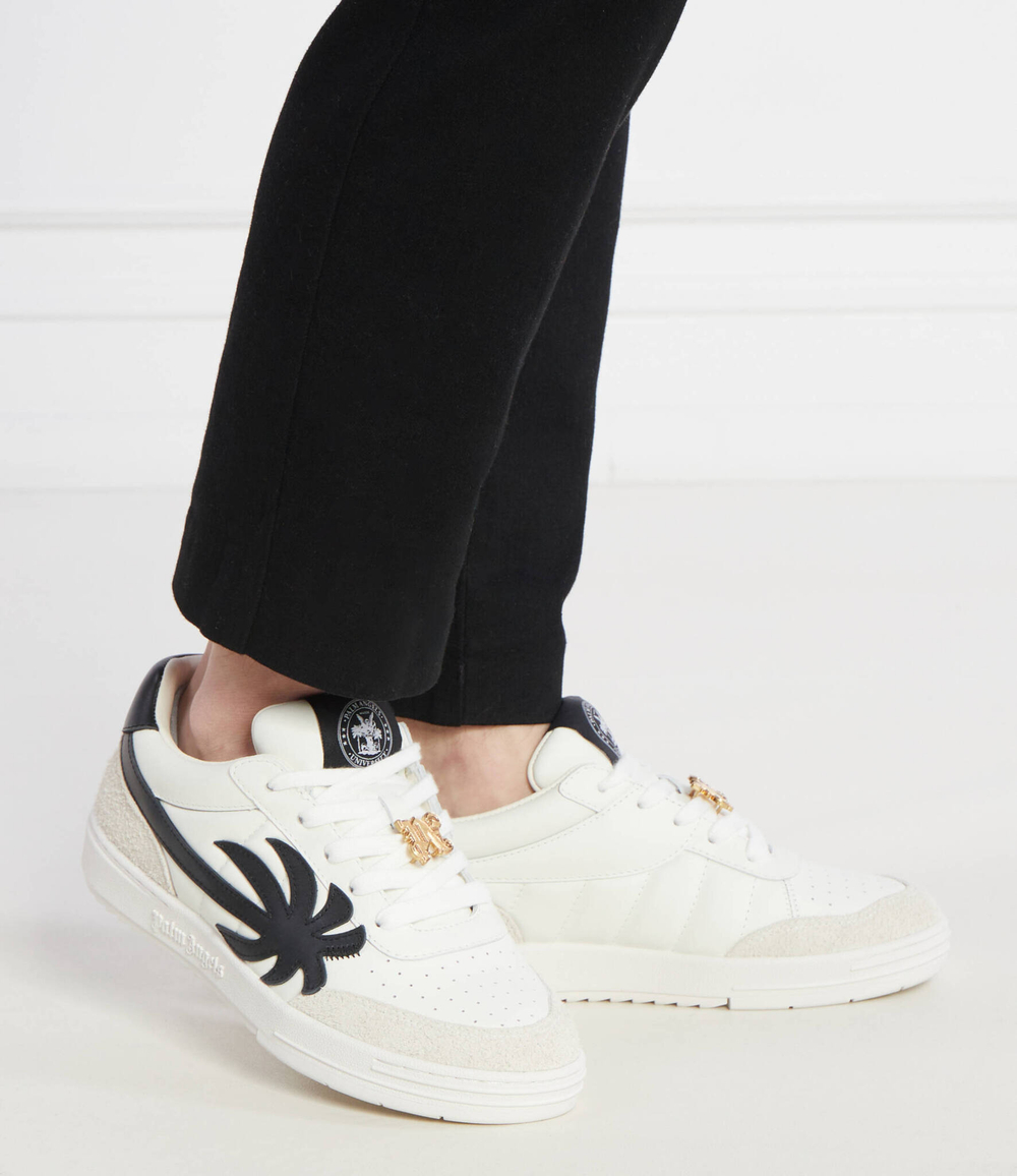Кожаные кроссовки university Palm Angels - белый(PMIA097R 24LEA001)