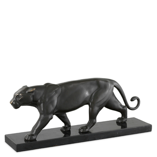 Декор Panther on marble base арт.109572