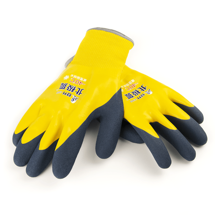 Рыболовные перчатки прорезиненные зимние GC (-40), Желтый