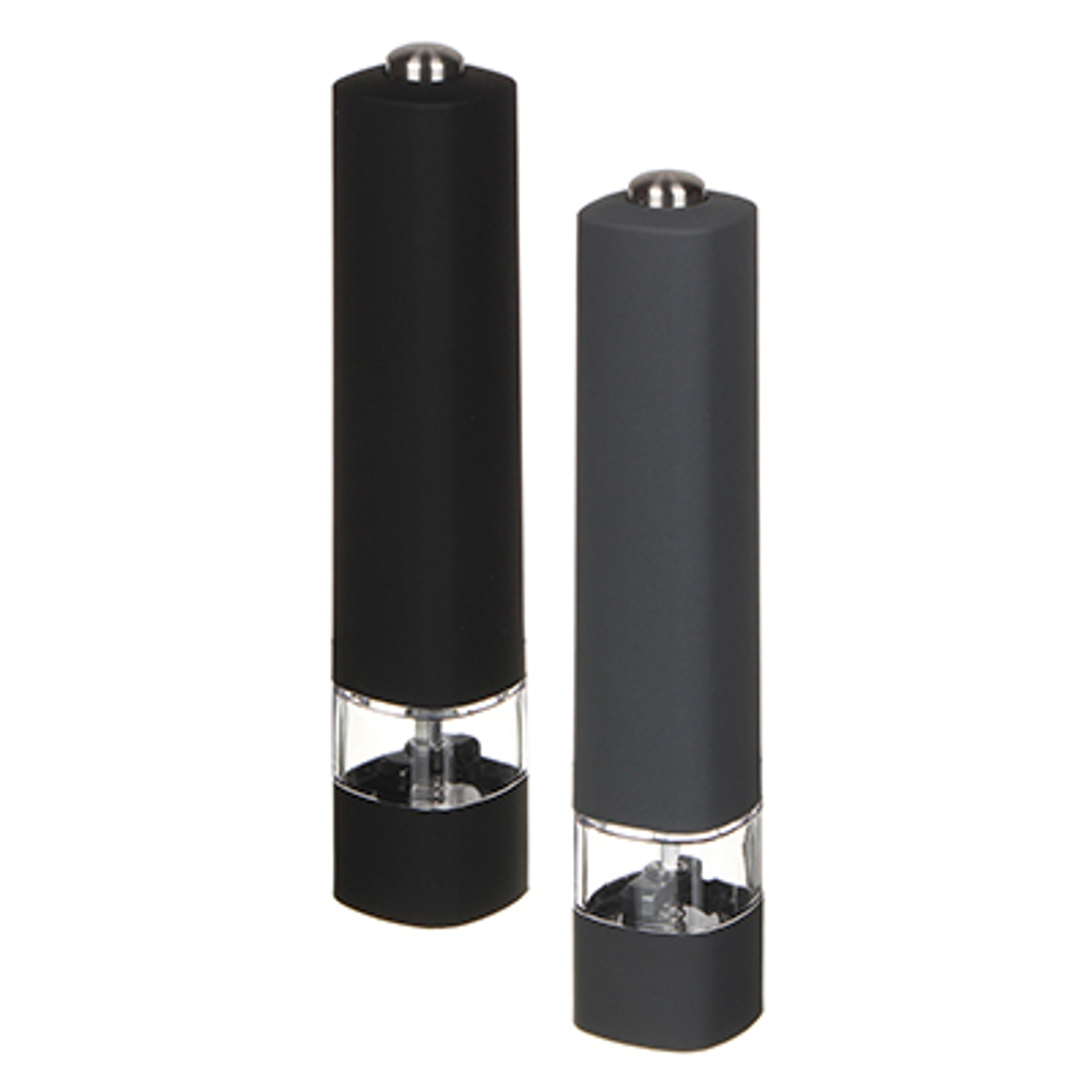 SATOSHI Мельница для специй электрическая 20,5см пластик/акрил/силикон, 2цвета