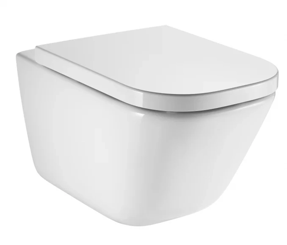 Унитаз подвесной GAP rimless ROCA безободковый +сиденье