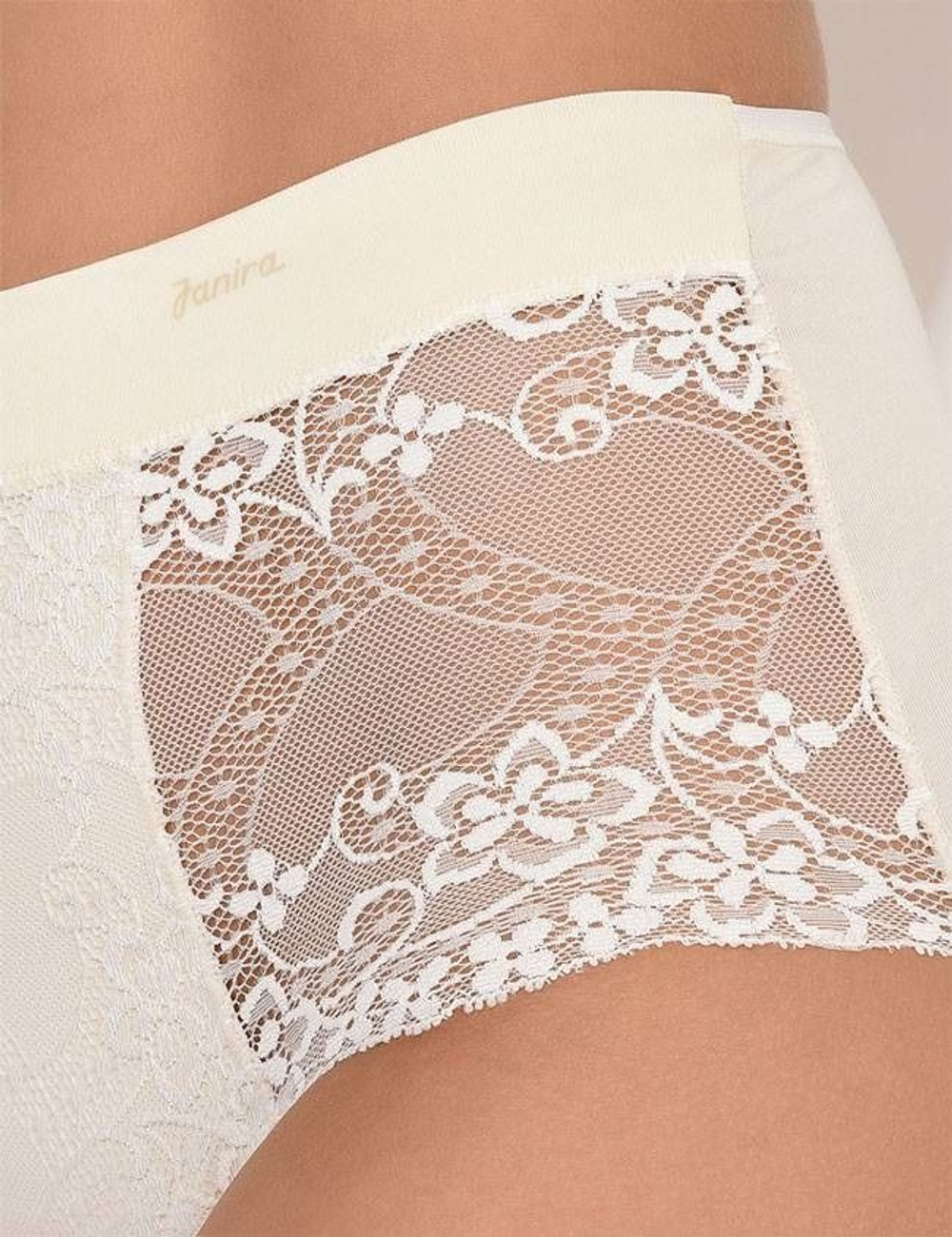 Высокие трусики Charm с кружевом (Размер: XL) (Цвет: черный)