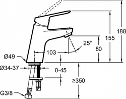 Комплект смесителей для ванны Jacob Delafon Lucien, хром E20850RU-CP
