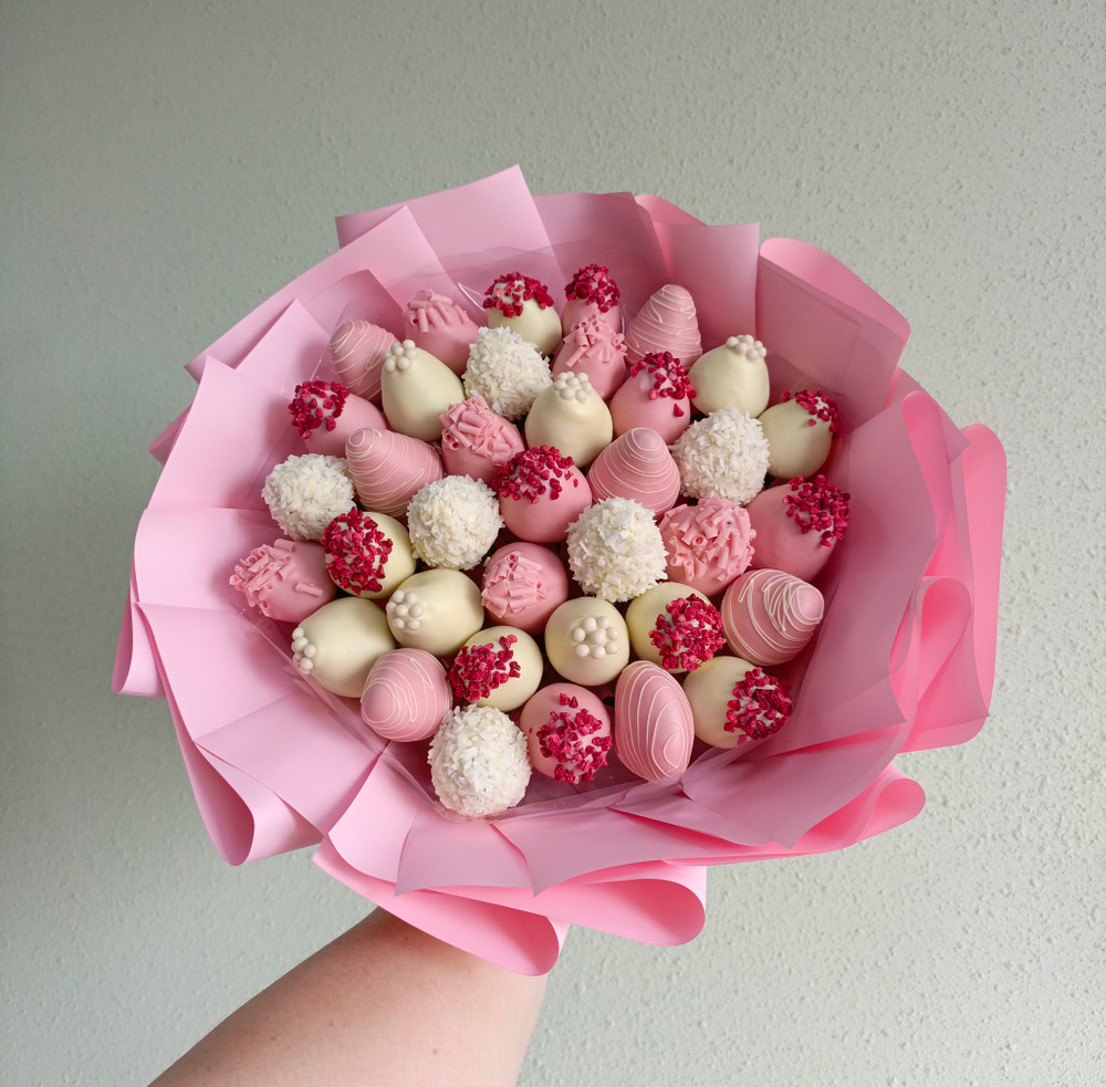 Букет из клубники в шоколаде " Нежность"