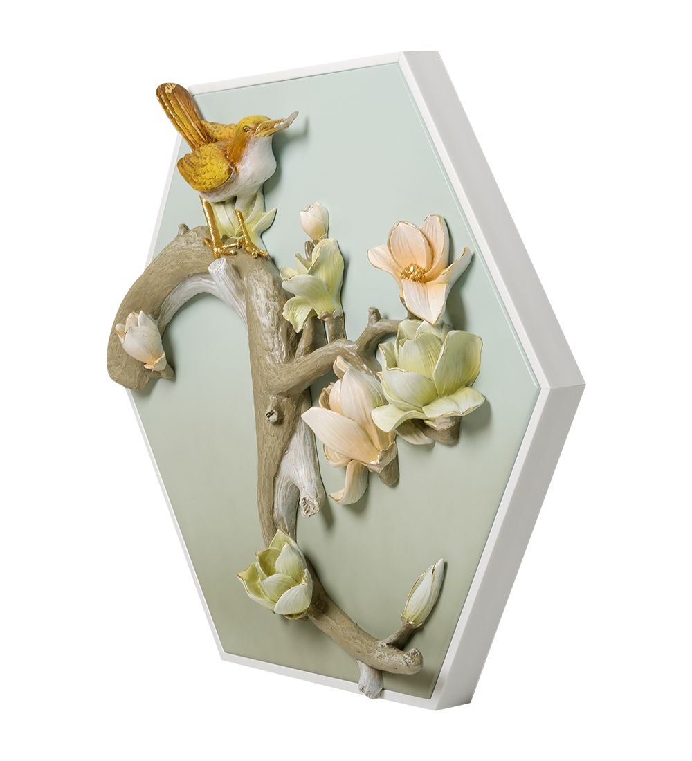 ART-325 Триптих «Птицы на ветках сакуры»