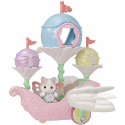 Sylvanian Families - Летающий транспорт цветочных фей + фигурка котенка Латте 5827