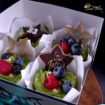 Капкейк "23 февраля"