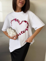 Футболка оверсайз с принтом длинная14