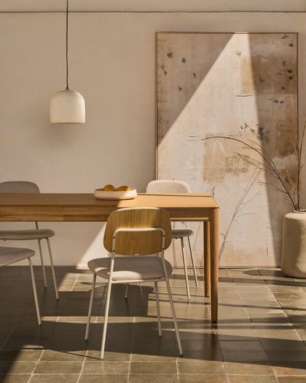 Раздвижной стол Lenon из натурального массива дуба и шпона 160(240)x90 Испания