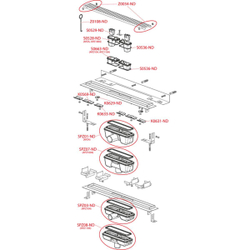 Flexible Low - Водоотводящий желоб для перфорированной решетки с регулируемым краем к стене, арт. AP