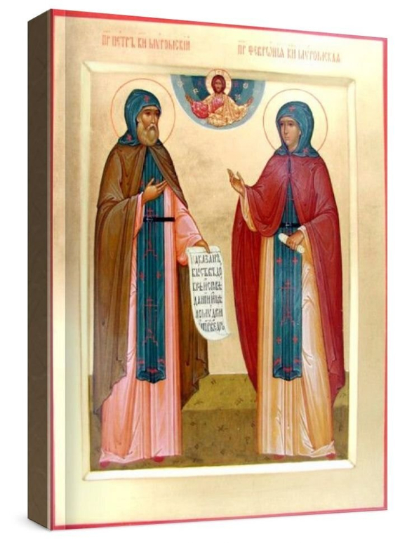 Петр и Феврония (рукописная икона)